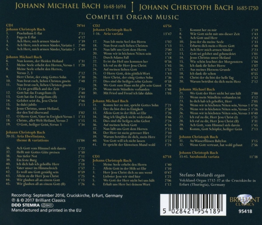 J.M. Bach; J.C. Bach: Complete Organ Music - slide-1