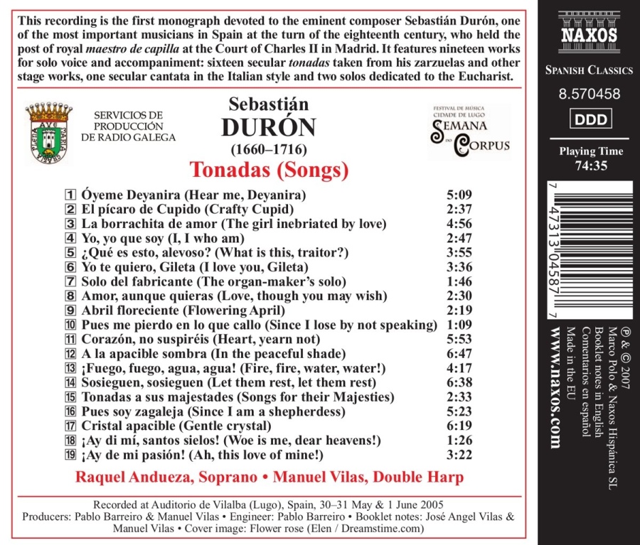 DURON Sebastian - Tonadas (Songs) - slide-1