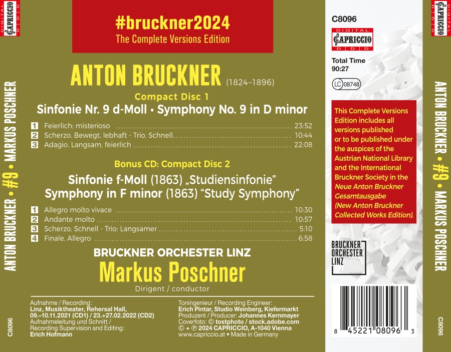 Bruckner: Symphonies No. 9 & Study Symphony - slide-1