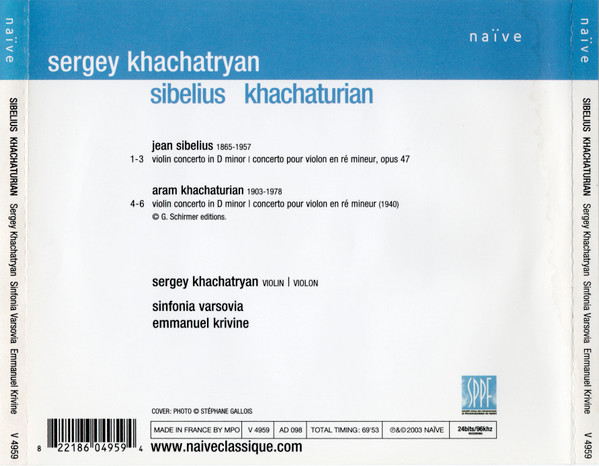 Sibelius / Khachaturian: Violin Concertos - slide-1