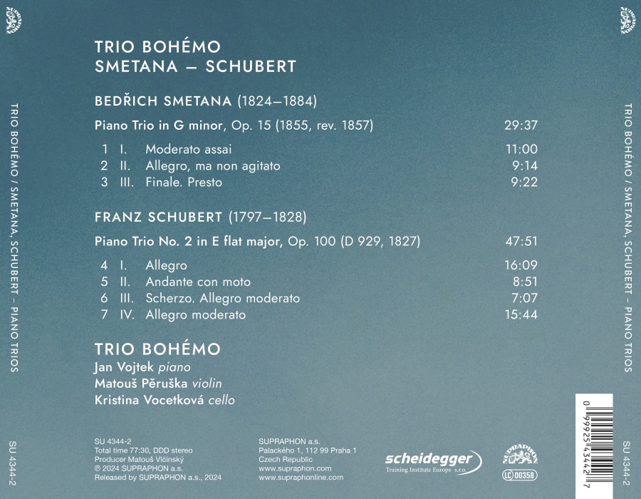 Smetana & Schubert: Piano Trios - slide-1