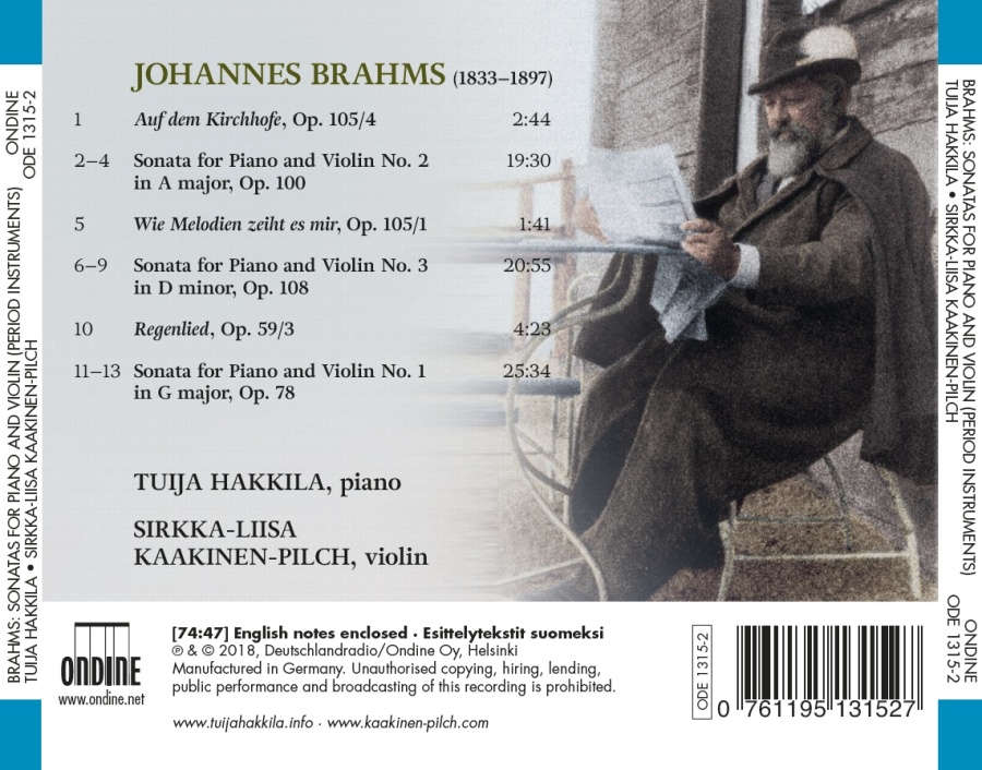 Brahms: Sonatas for Piano and Violin - slide-1