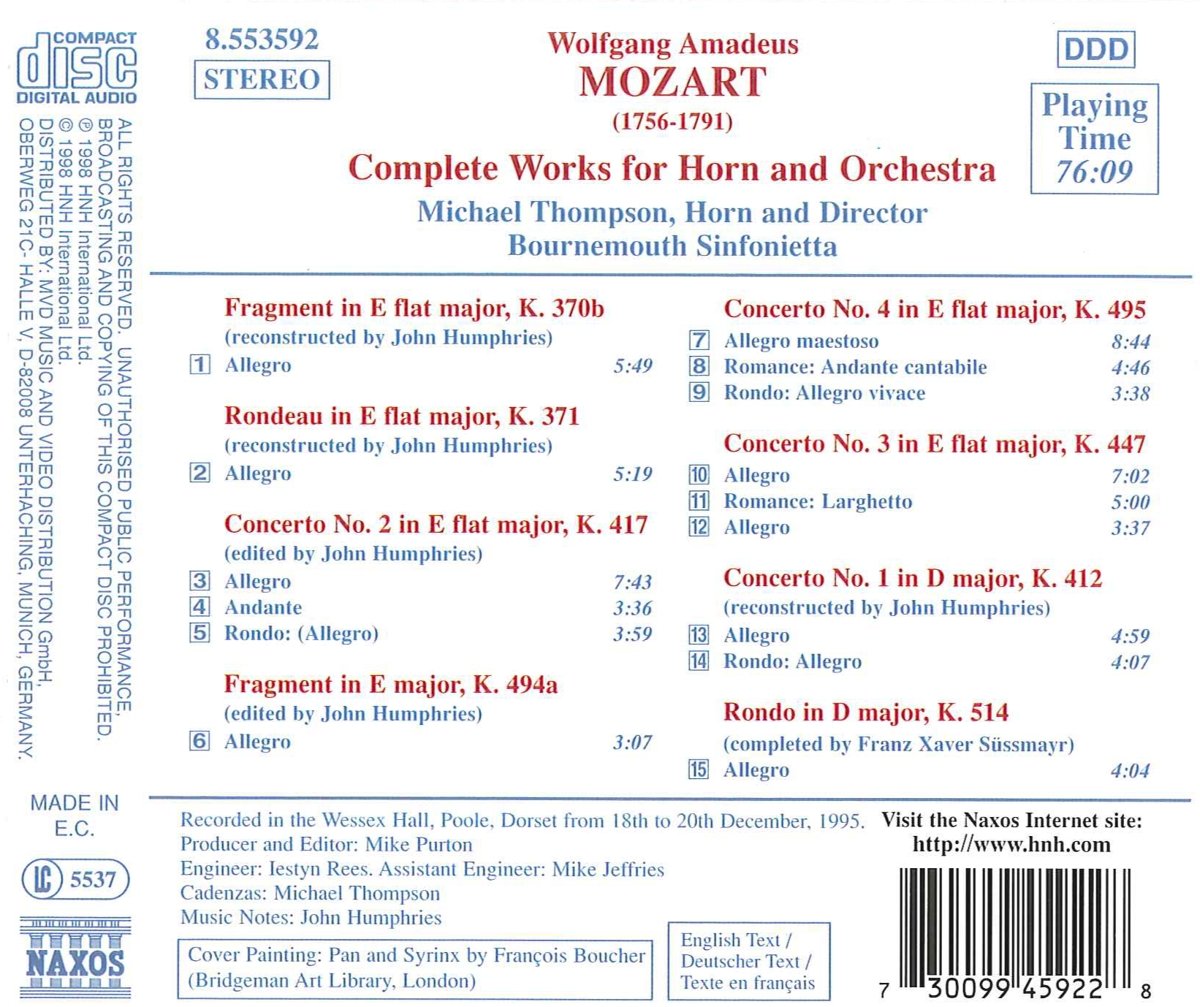MOZART: Complete Works for Horn - slide-1