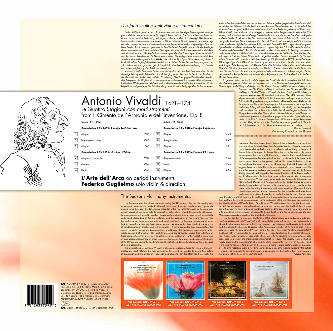 Vivaldi: Le Quattro Stagioni (vinyl) 180 g - slide-1