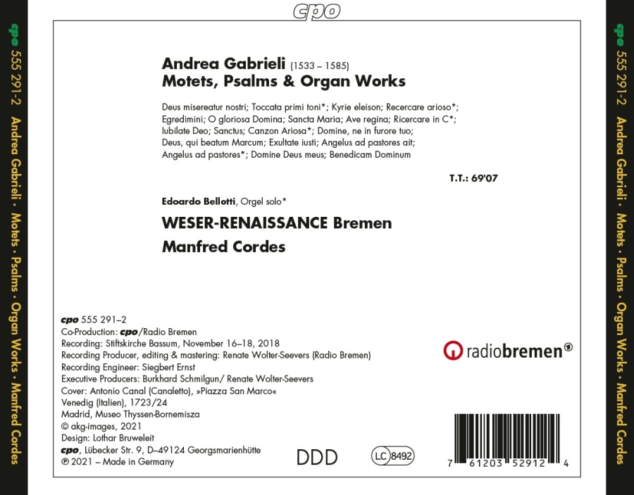 Gabrieli: Motets & Organ Works - slide-1