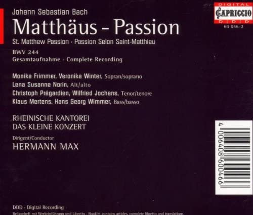 Bach: Matthaus passion (St Matthew Passion) BWV 244 - slide-1