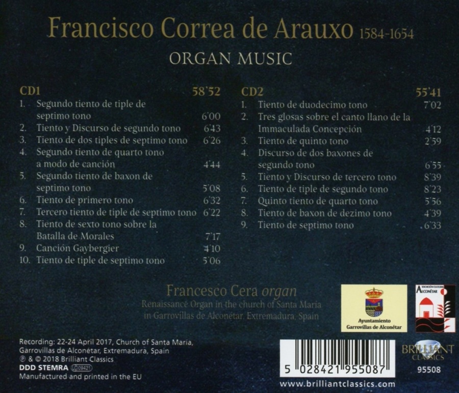 Correa de Arauxo: Organ Music - slide-1