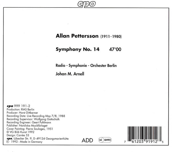 PETTERSSON: Symphony no. 14 - slide-1