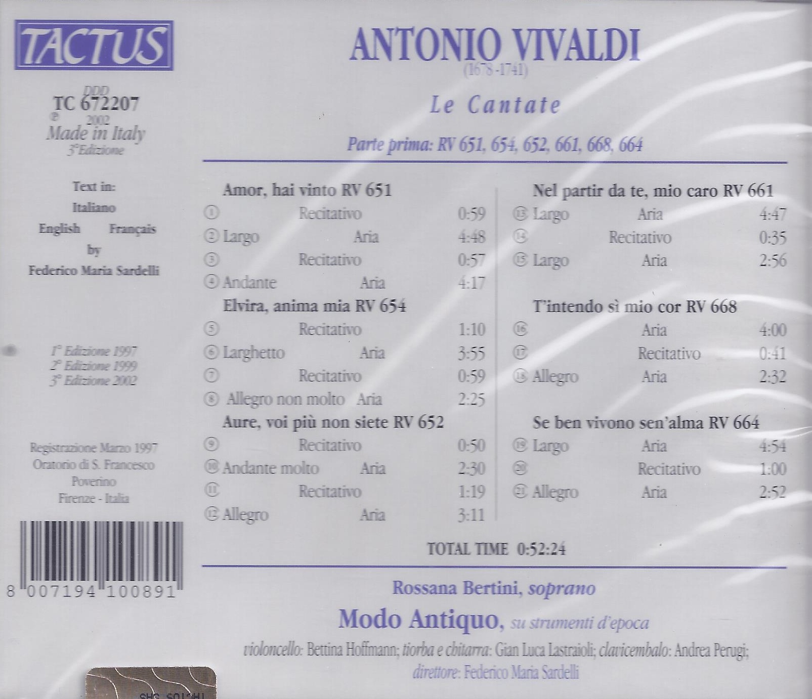 Vivaldi: Le Cantate per soprano Vol.1 - slide-1