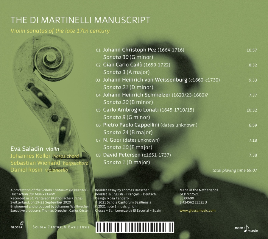 The Di Martinelli Manuscript - Violin Sonatas of the Late 17th Century - slide-1
