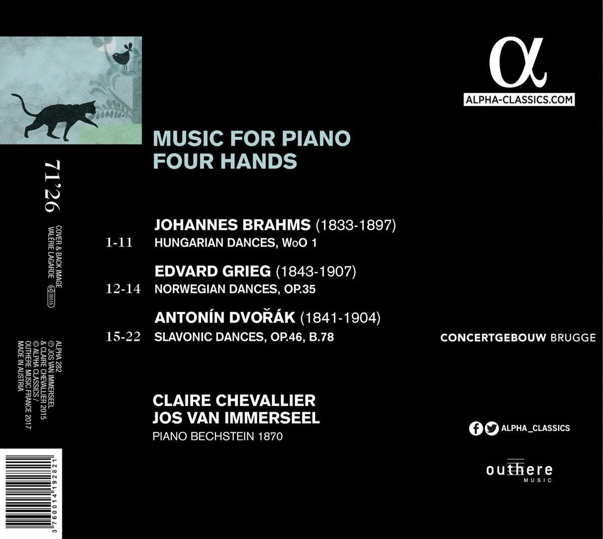Brahms/ Grieg/ Dvorák: Music For Piano Four Hands - slide-1