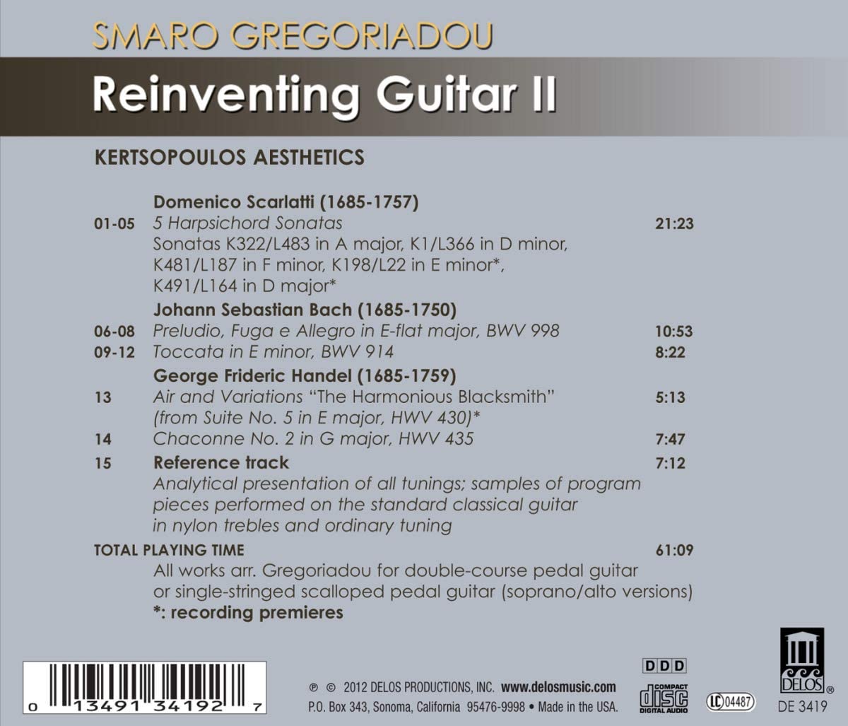 Reinventing Guitar II - Domenico Scarlatti, J.S. Bach, G.F. Handel - slide-1
