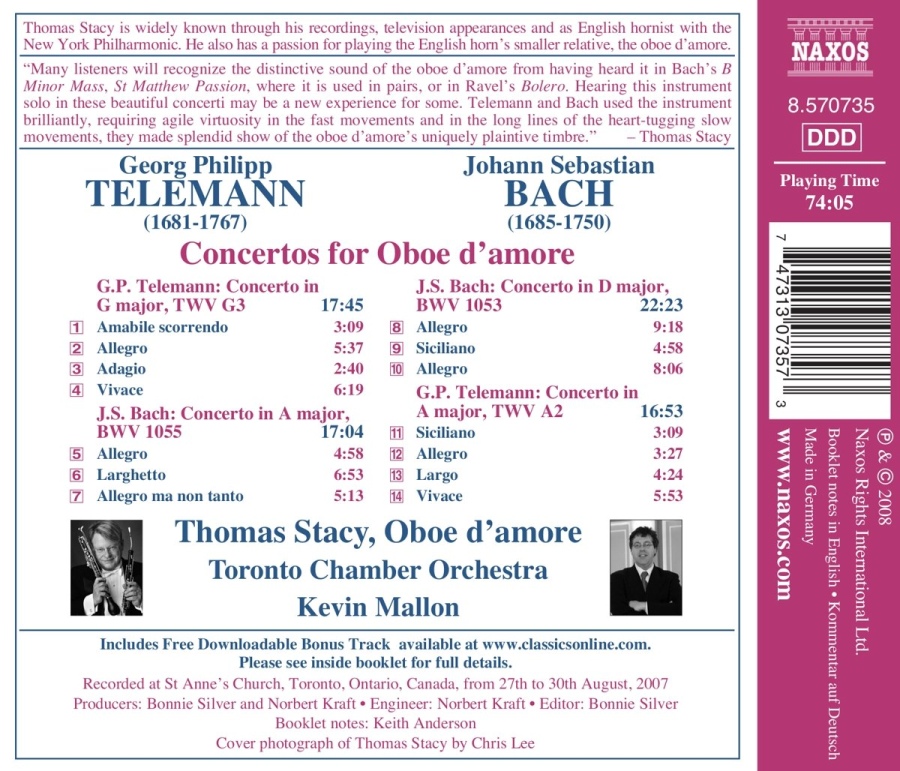 Bach/Telemann:  Concertos - slide-1