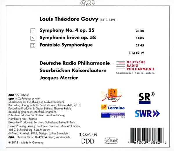 Gouvy: Symphony No. 4, Symphonie breve - slide-1