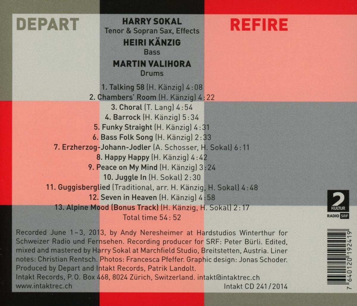 Depart/ Soka/ Känzig/ Valihora : Refire - slide-1