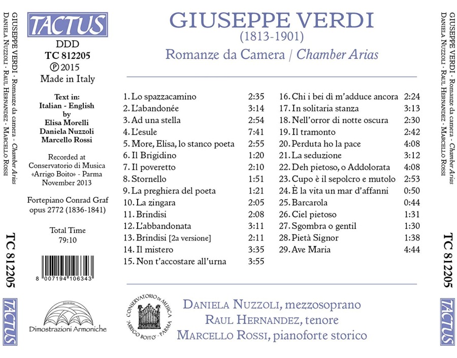 Verdi: Romanze da Camera - slide-1