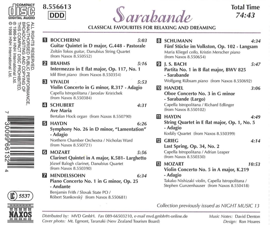 SARABANDE - Classical Favourites for Relaxing and Dreaming - slide-1