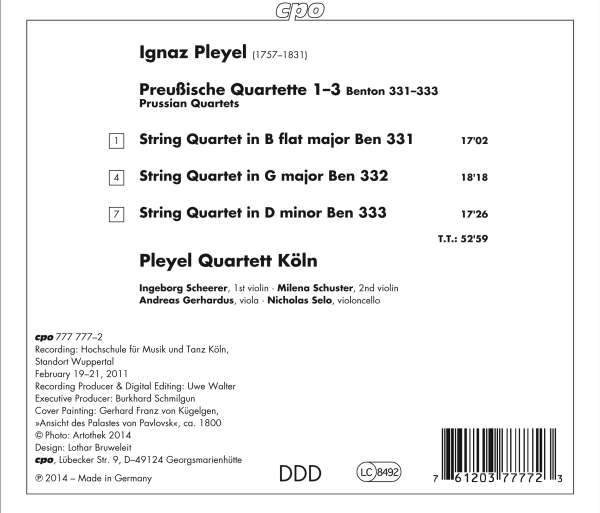 Pleyel: Prussian Quartets 1-3 - slide-1