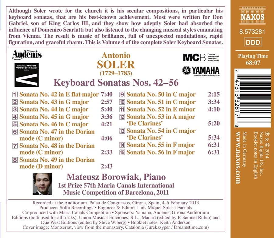 Soler: Keyboard Sonatas Nos. 42 - 56 - slide-1