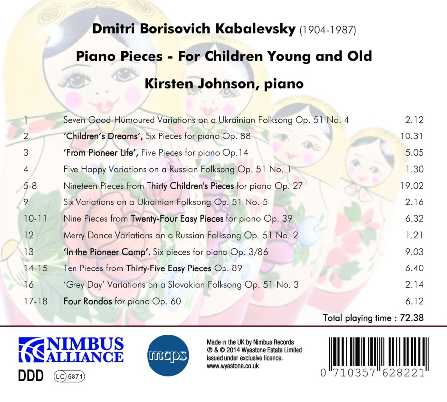 Kabalevsky: Piano Pieces for Children Young & Old - slide-1
