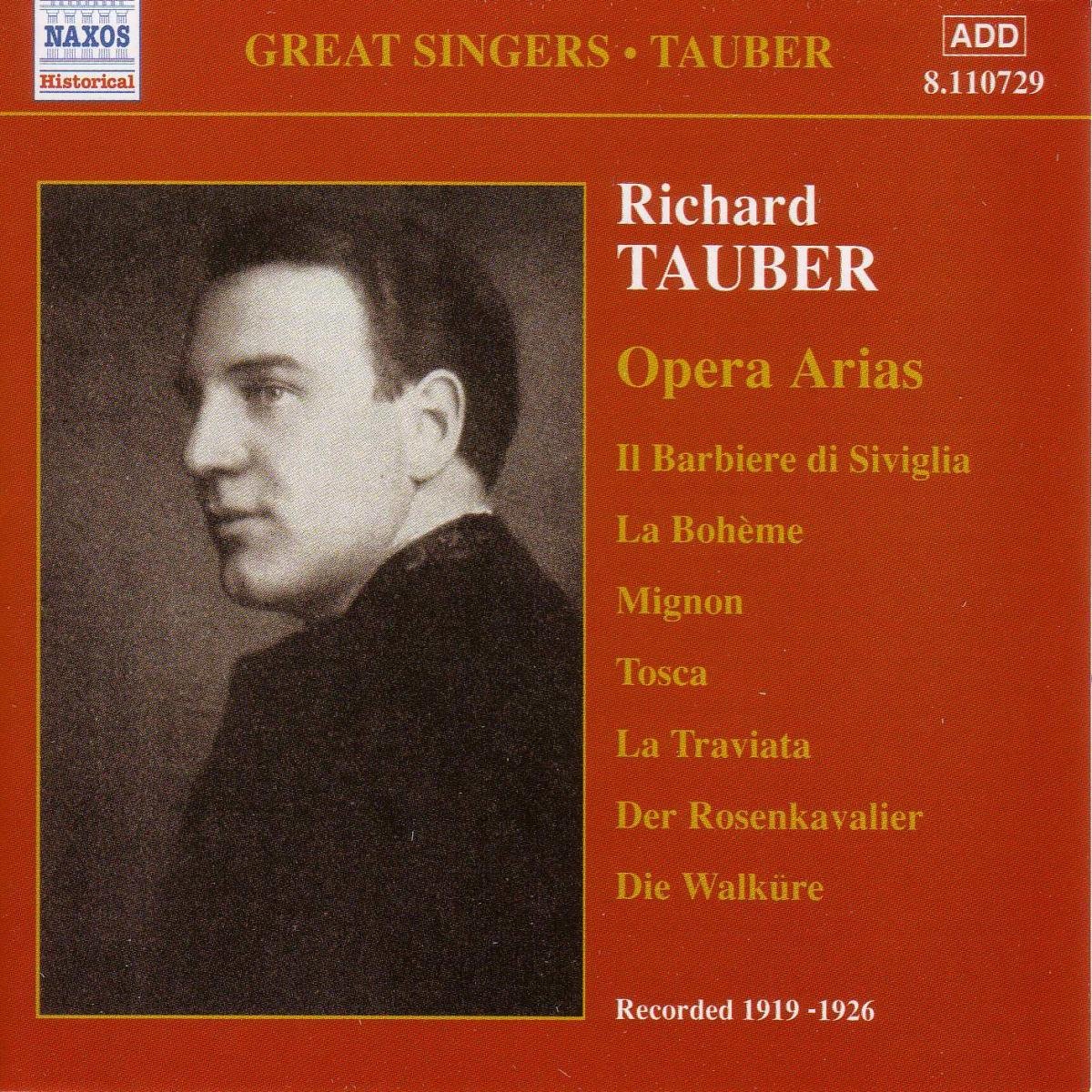 Richard Tauber - Opera Arias Vol.1