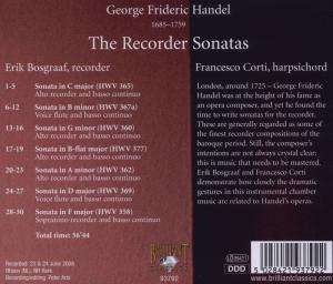 Handel: The Recorder Sonatas - slide-1