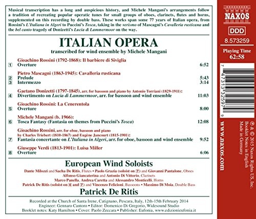 Italian Opera - Transcribed for wind ensemble by Michele Mangani - slide-1