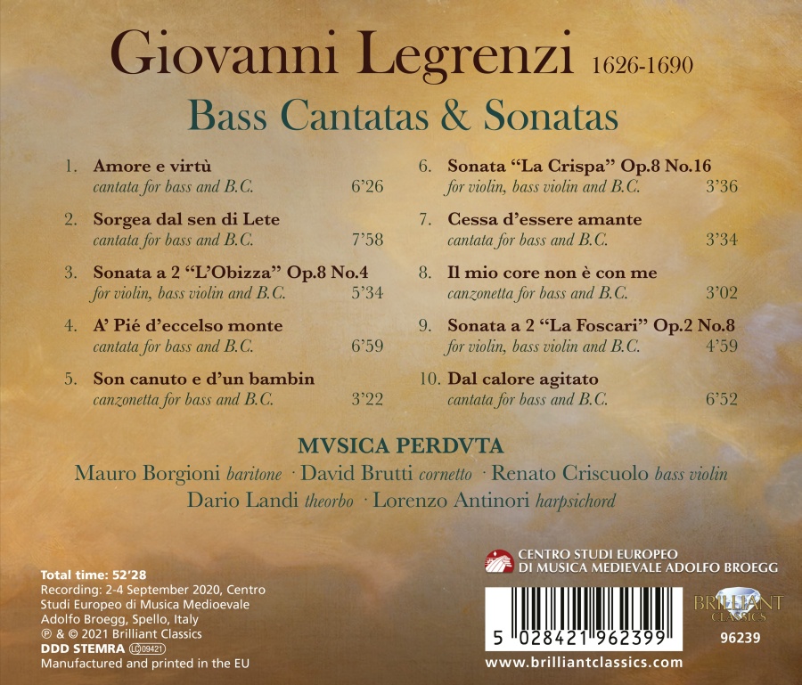 Legrenzi: Bass Cantatas and Sonatas - slide-1