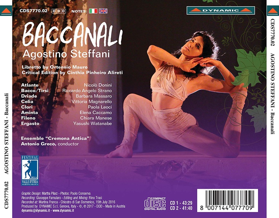 Steffani: Baccanali, opera in 1 act - slide-1