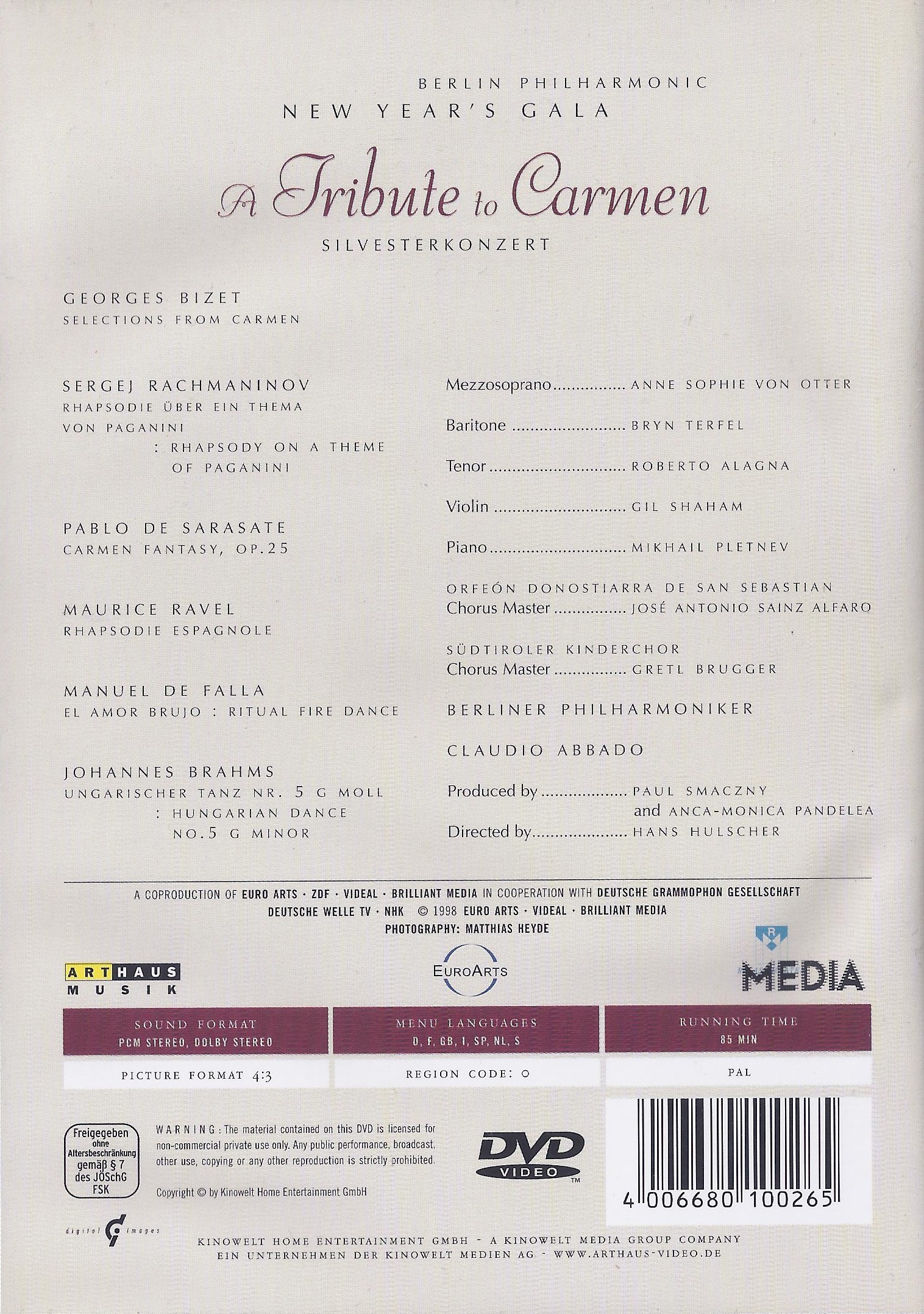BERLIN PHILHARMONIC: New Year\'s Gala - A Tribute to Carmen - slide-1