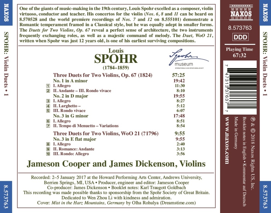 Spohr: Volin Duets Vol. 1 - slide-1
