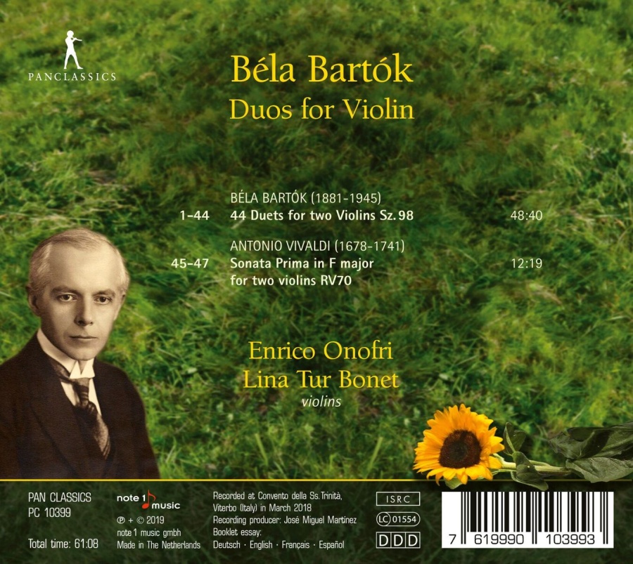 Bartok: Duos for violin - slide-1