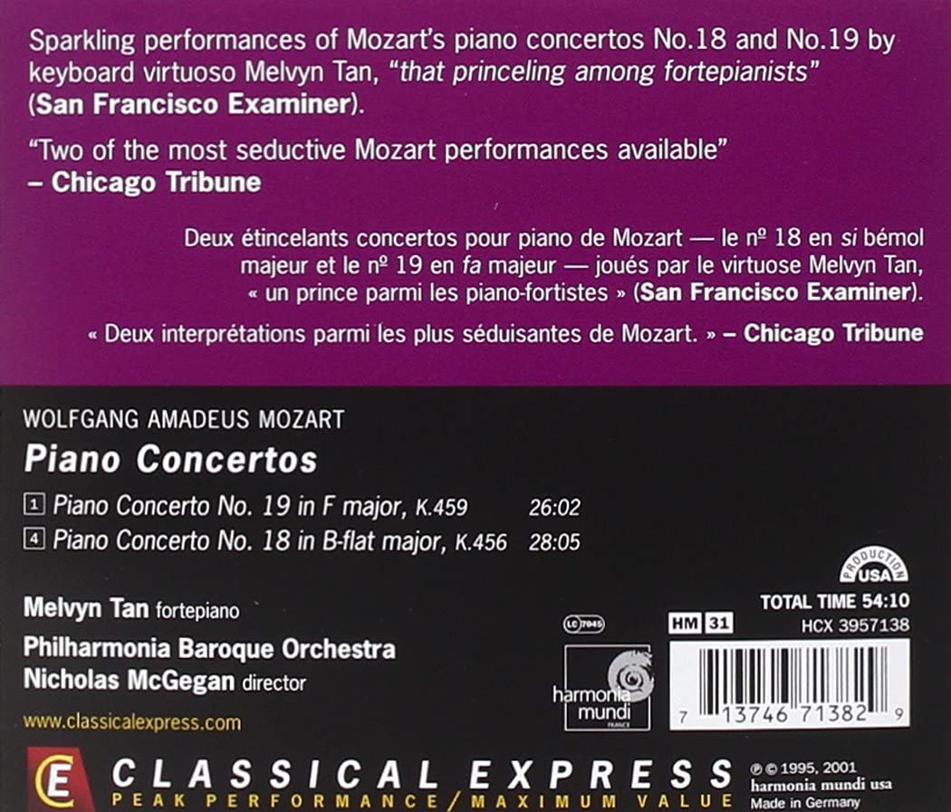 Mozart: Concertos pour piano no.18&19 - slide-1