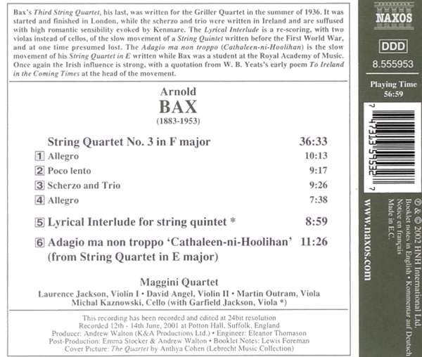 BAX: String Quartet No. 3 - slide-1