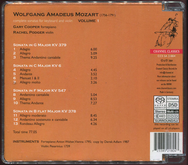 Mozart: Complete Sonatas For Keyboard And Violin, Vol. 1 - slide-1