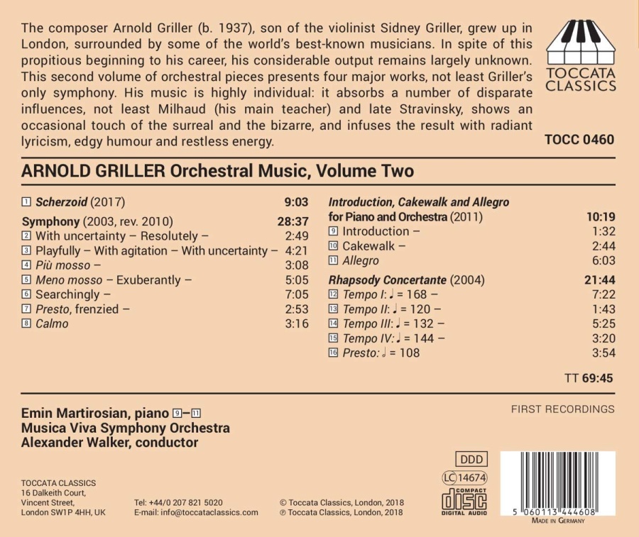 Griller: Orchestral Music Vol. 2 - slide-1