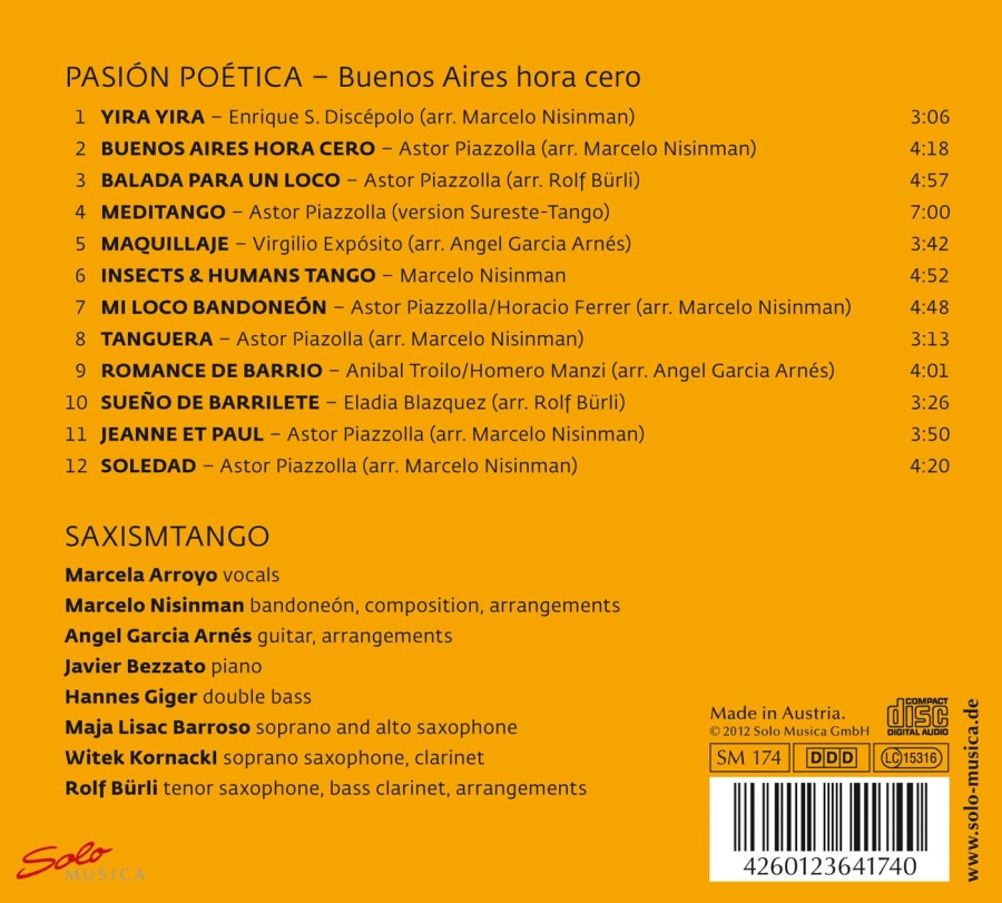 Pasión Poética - Buenos Aires hora cero - Astor Piazzolla, E.S. Discepolo, Virgillio Expósito, Marcelo Nisinman - slide-1