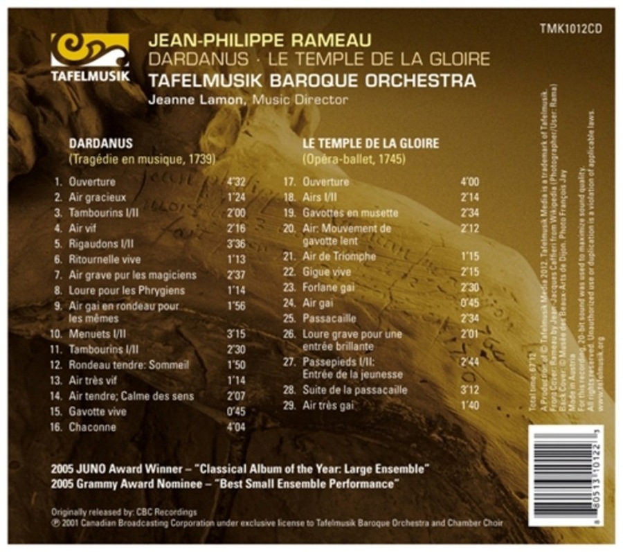 Rameau: Dardanus and Le temple de la gloire - slide-1
