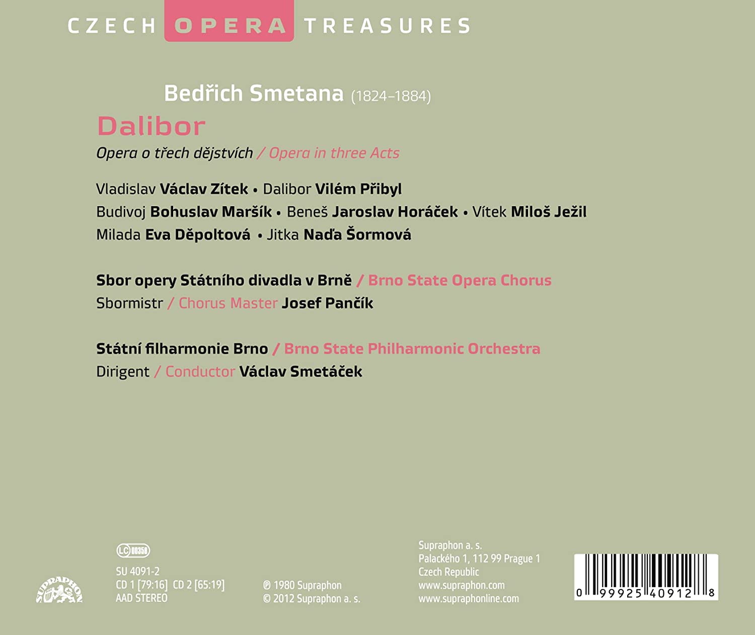 Smetana: Dalibor (Opera in 3 Acts) - slide-1