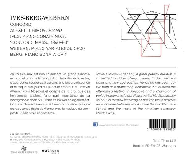 Ives, Berg, Webern: Piano Sonatas Variations - slide-1