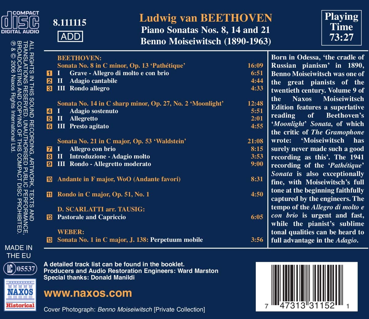 Beethoven: Piano Sonatas Nos. 8, 14, 21 - slide-1