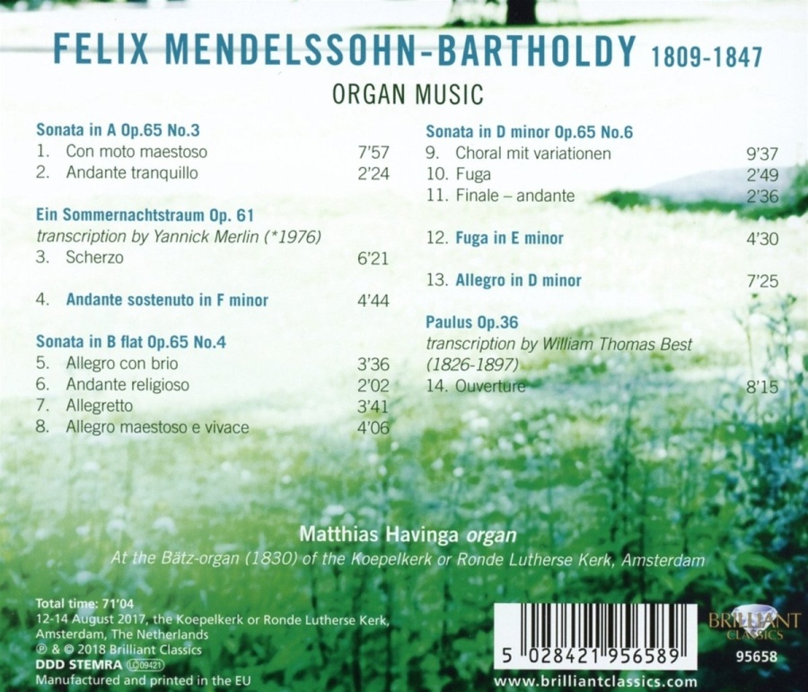 Mendelssohn: Organ Music - slide-1