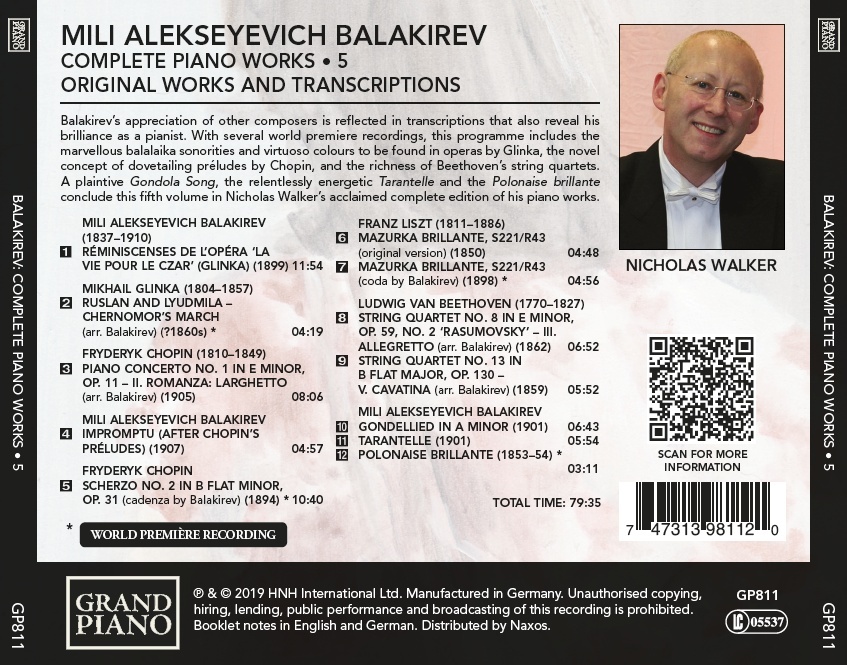 Balakirev: Complete Piano Works Vol. 5 - slide-1