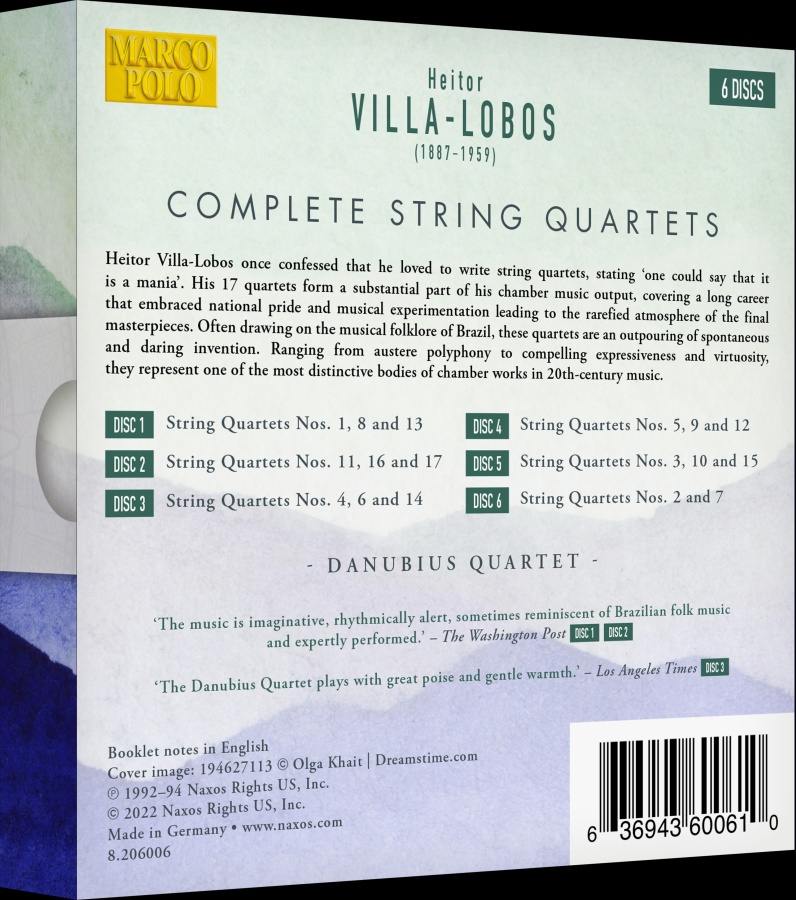 Villa-Lobos: Complete String Quartets - slide-1
