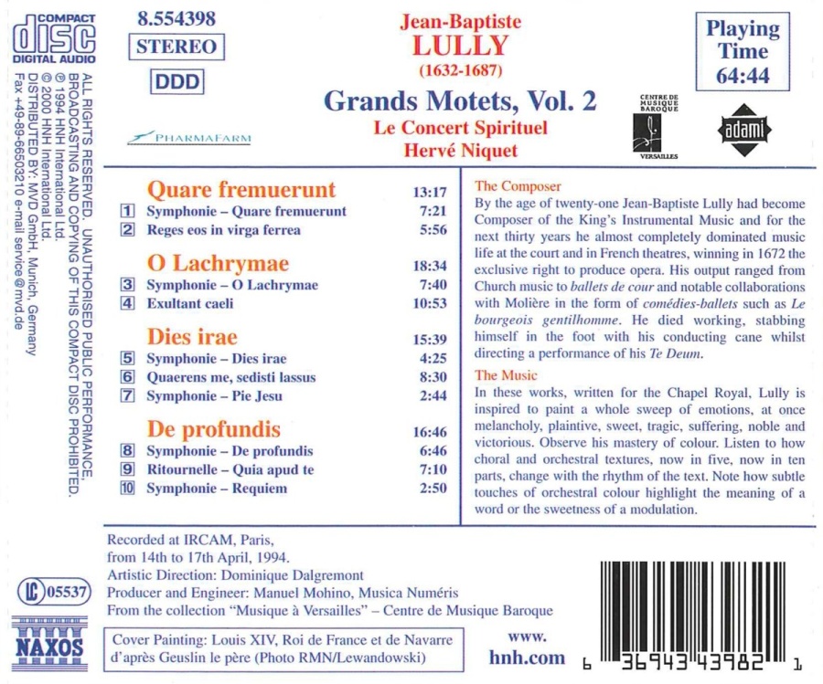 LULLY: Grands Motets Vol. 2 - slide-1