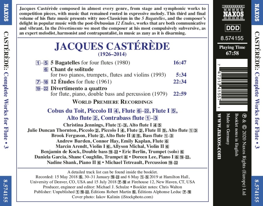 Casterede: Complete Works for Flute Vol. 3 - slide-1