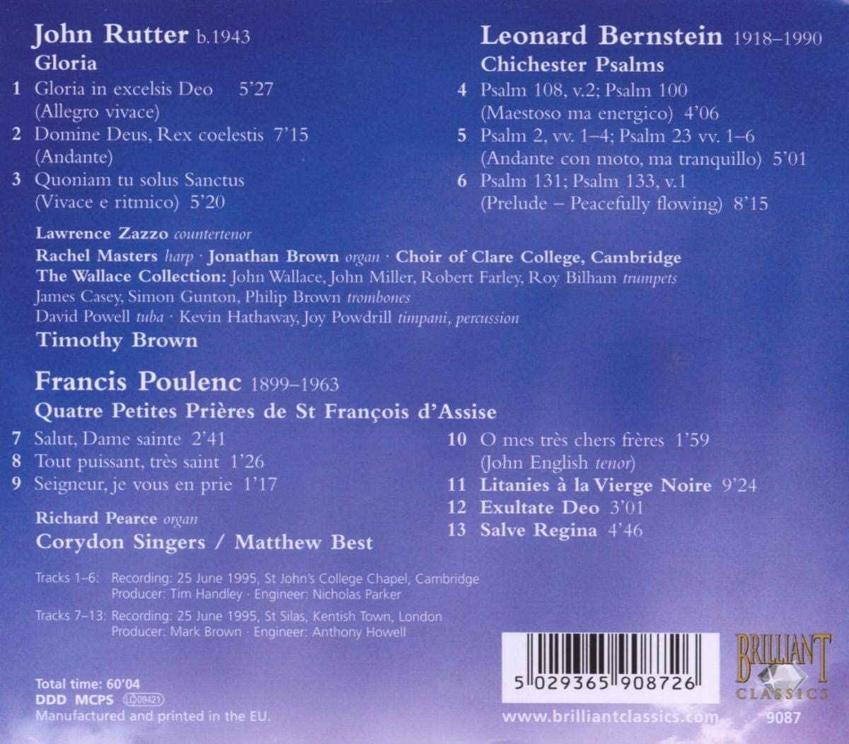 Rutter & Bernstein & Poulenc: Choral Works - slide-1