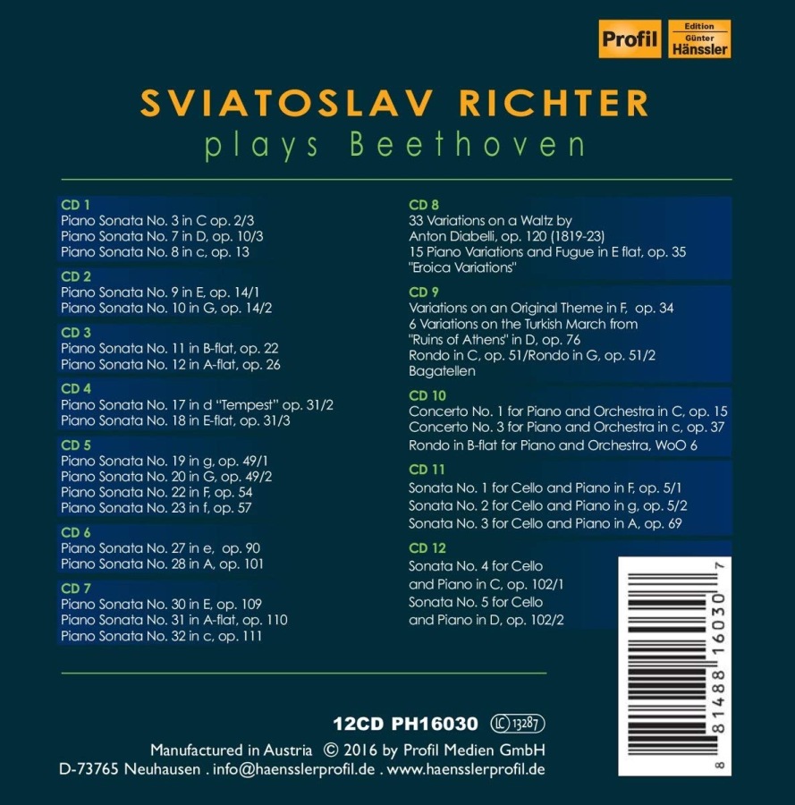 Richter, Svjatoslav plays Beethoven - slide-1