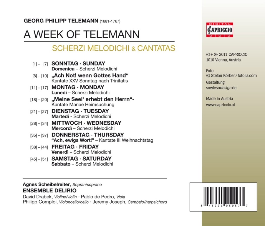 A WEEK OF TELEMANN - Scherzi melodichi & Cantatas - slide-1