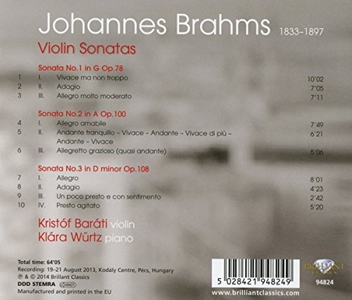 Brahms: Violin Sonatas - slide-1